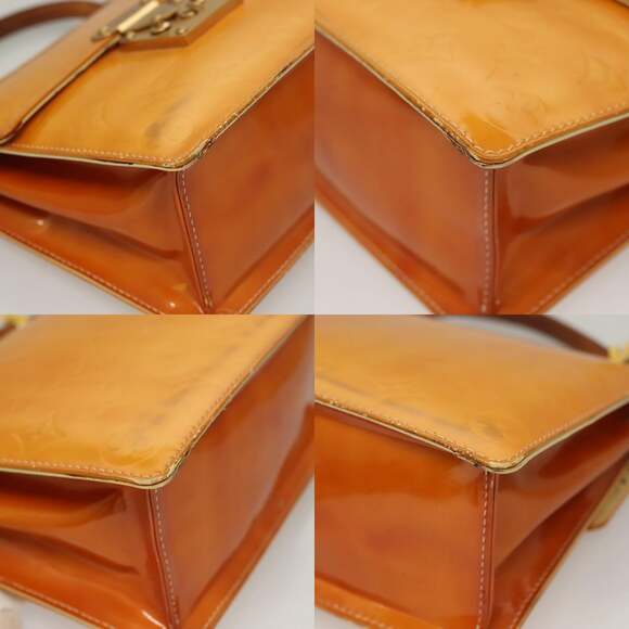 LOUIS VUITTON Monogram Vernis Spring Street Bag Lime Yellow M91068 - Picture 10 of 13